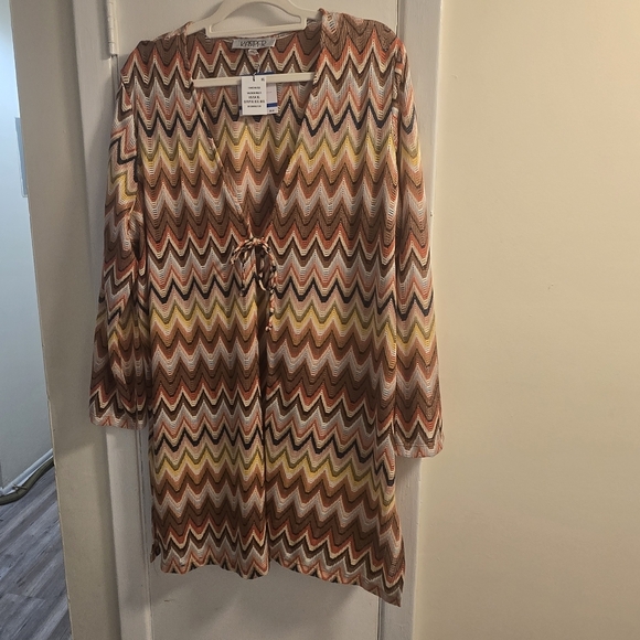 Kasper Knit  Front Tie Cardigan Size XL NWT - Picture 4 of 12